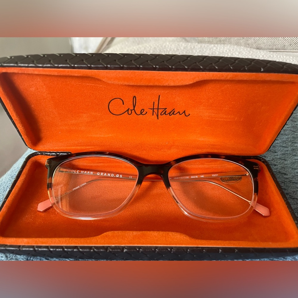 Cole Hann Coral and Gold Frames